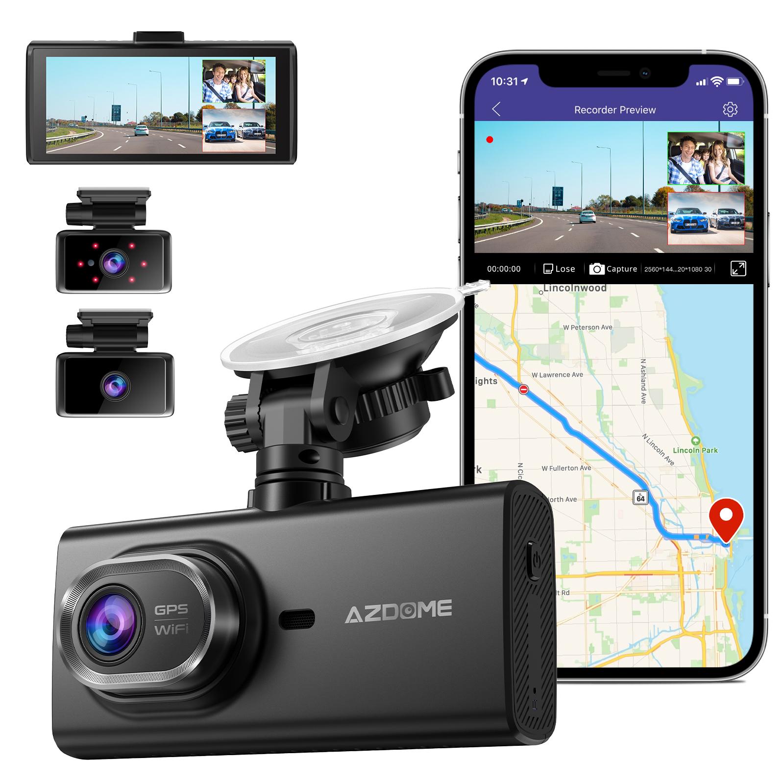 Автомобильный видеорегистратор 4K AZDOME M560, двойная передняя и задняя камера, 3 камеры, 128 ГБ, видеорегистратор с G-сенсором, циклическая запись, ночное видение, Wi-Fi, GPS
Автомобильный видеорегистратор 4K AZDOME M560, двойная передняя и задняя камера, 3 камеры, 128 ГБ, видеорегистратор с G-сенсором, циклическая запись, ночное видение, Wi-Fi, GPS