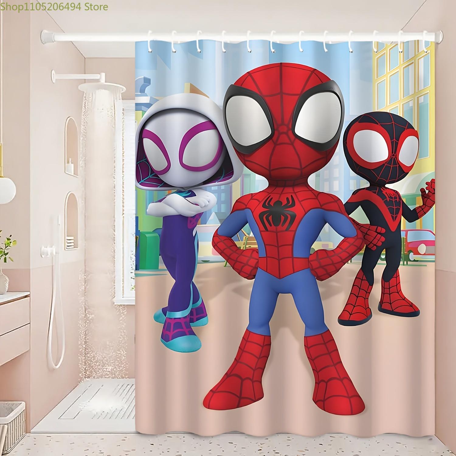 Marvel 1pc Printed Shower Curtain with Spider-Man Cartoon Design, Durable, Perfect for Cozy Home Bathrooms or Guest Bathrooms, 90x180cm
Marvel 1pc Printed Shower Curtain with Spider-Man Cartoon Design, Durable, Perfect for Cozy Home Bathrooms or Guest Bathrooms, 90x180cm