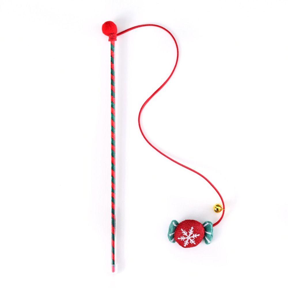 Pet Playing Cute Exercise Funny Cat Tease Toy Christmas Cat Wand Tease Wand Interactive Stick Candy
Pet Playing Cute Exercise Funny Cat Tease Toy Christmas Cat Wand Tease Wand Interactive Stick Candy