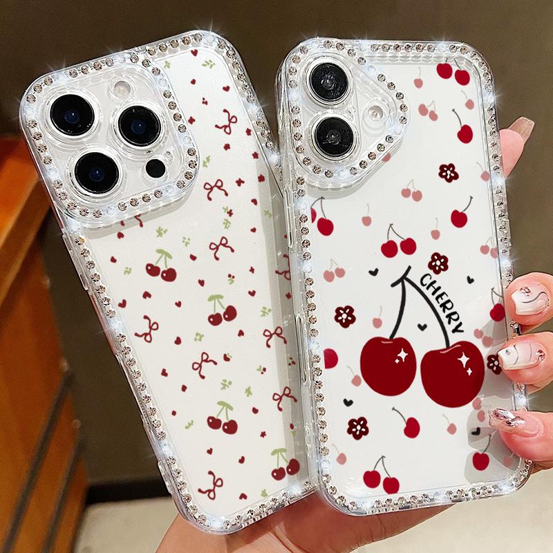 Чехол с принтом вишни и бантиком, с ромбовидной рамкой для iPhone 16E 16 Pro 15 Pro Max 14 13 12 11, прозрачный силиконовый противоударный мягкий чехол для телефона iPhone 16e
Чехол с принтом вишни и бантиком, с ромбовидной рамкой для iPhone 16E 16 Pro 15 Pro Max 14 13 12 11, прозрачный силиконовый противоударный мягкий чехол для телефона iPhone 16e