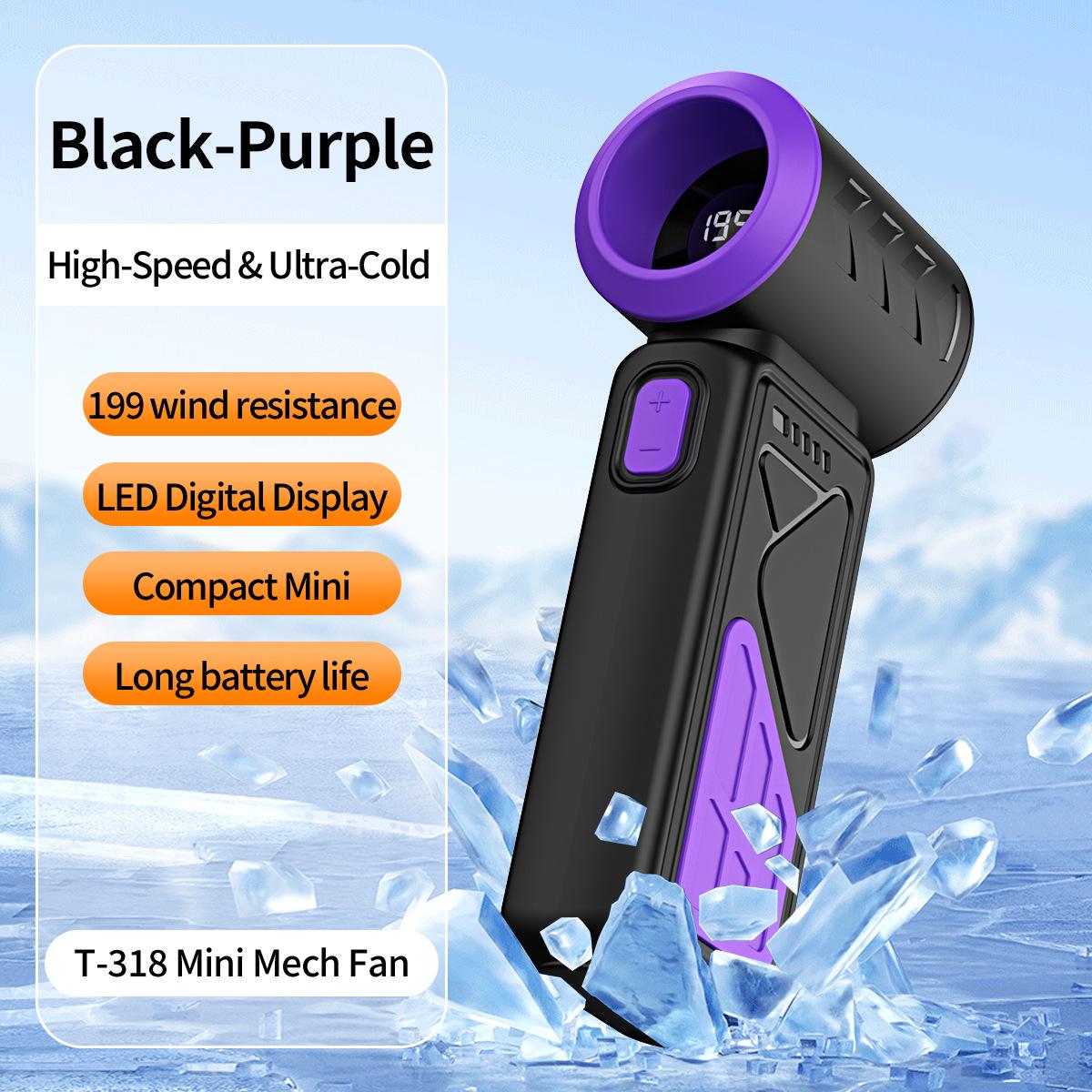 T318 High-Speed USB Mini Handheld Fan - 2026 Southeast Asia Edition 136*56*36 mm фіолетовий/чорний
T318 High-Speed USB Mini Handheld Fan - 2026 Southeast Asia Edition 136*56*36 mm фіолетовий/чорний