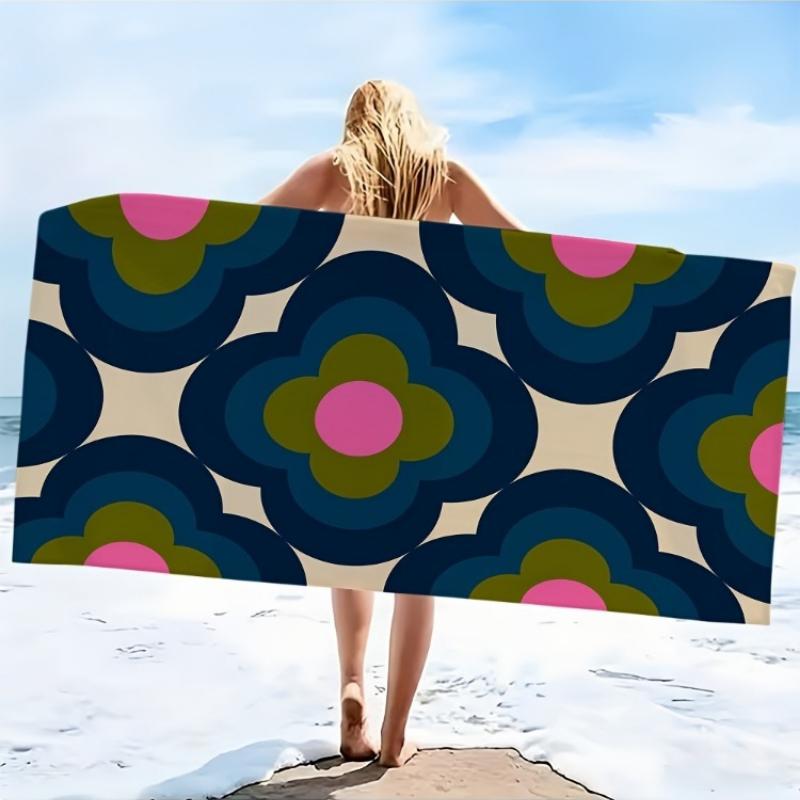 2D Flat, 1pc, Vintage-style Geometric Floral Pattern Beach Towel, Soft and Skin-friendly, Non-shedding, Easy to Clean, Durable W40*H60(CM)
2D Flat, 1pc, Vintage-style Geometric Floral Pattern Beach Towel, Soft and Skin-friendly, Non-shedding, Easy to Clean, Durable W40*H60(CM)