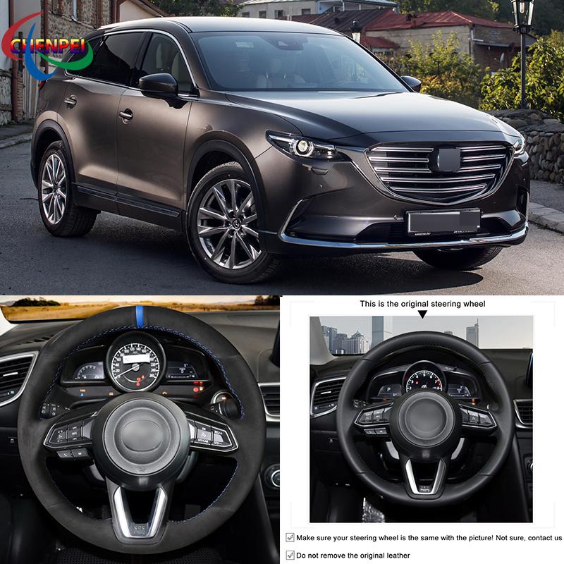 DIY нескользящий черный замшевый кожаный чехол на рулевое колесо для Mazda 3 Mazda 6 CX-3 2018- CX-5 2017- CX-9 Car
DIY нескользящий черный замшевый кожаный чехол на рулевое колесо для Mazda 3 Mazda 6 CX-3 2018- CX-5 2017- CX-9 Car