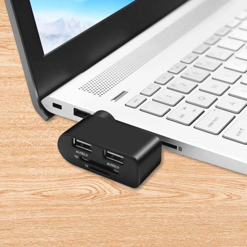 Adapter Dock Cord Expansion Dock Rotate Splitter Adapter USB 2.0 Hub With TF/SD Card Reader
Adapter Dock Cord Expansion Dock Rotate Splitter Adapter USB 2.0 Hub With TF/SD Card Reader