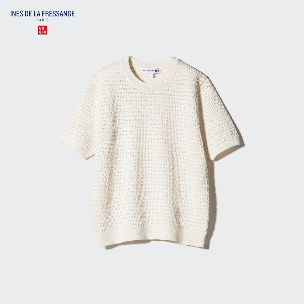 Свитер UNIQLO с круглым вырезом и короткими рукавами 
Свитер UNIQLO с круглым вырезом и короткими рукавами