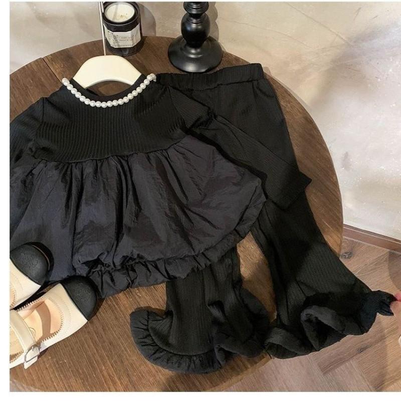 Trendy Korean Style Girls 2024 Spring Autumn Two Piece Set For Kids With Long Sleeve Top And Flared Pants In Yellow Green And Black Black,90cm/35.43in
Trendy Korean Style Girls 2024 Spring Autumn Two Piece Set For Kids With Long Sleeve Top And Flared Pants In Yellow Green And Black Black,90cm/35.43in