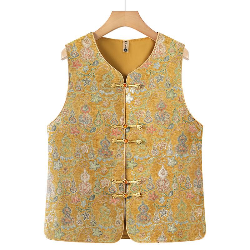Grandma-Style Plus Size Cap Sleeve Cardigan for Middle-Aged and Elderly Women XL (90-105 Jin) жовтий
Grandma-Style Plus Size Cap Sleeve Cardigan for Middle-Aged and Elderly Women XL (90-105 Jin) жовтий