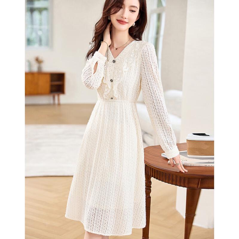 Women s Elegant Long-Sleeve Midi A-Line Dress L
Women s Elegant Long-Sleeve Midi A-Line Dress L