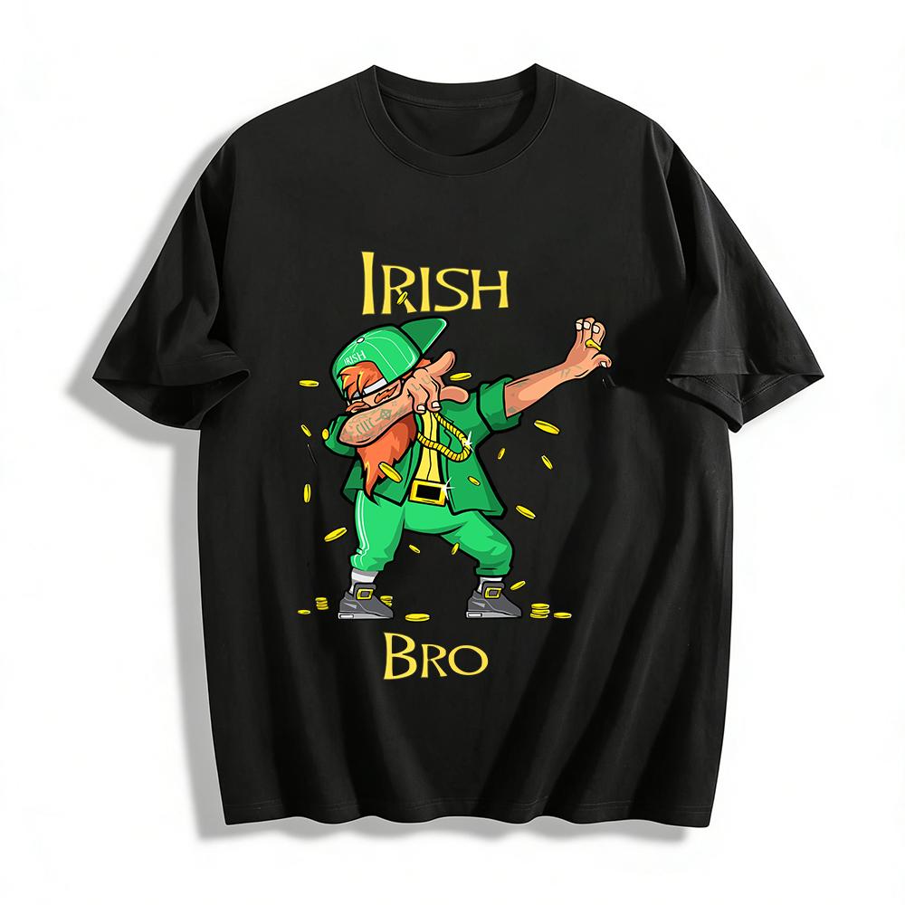St. Patrick s Day Funny Irish Bro Gold Coin Print Casual Top Pure cotton T-shirt XXS
St. Patrick s Day Funny Irish Bro Gold Coin Print Casual Top Pure cotton T-shirt XXS