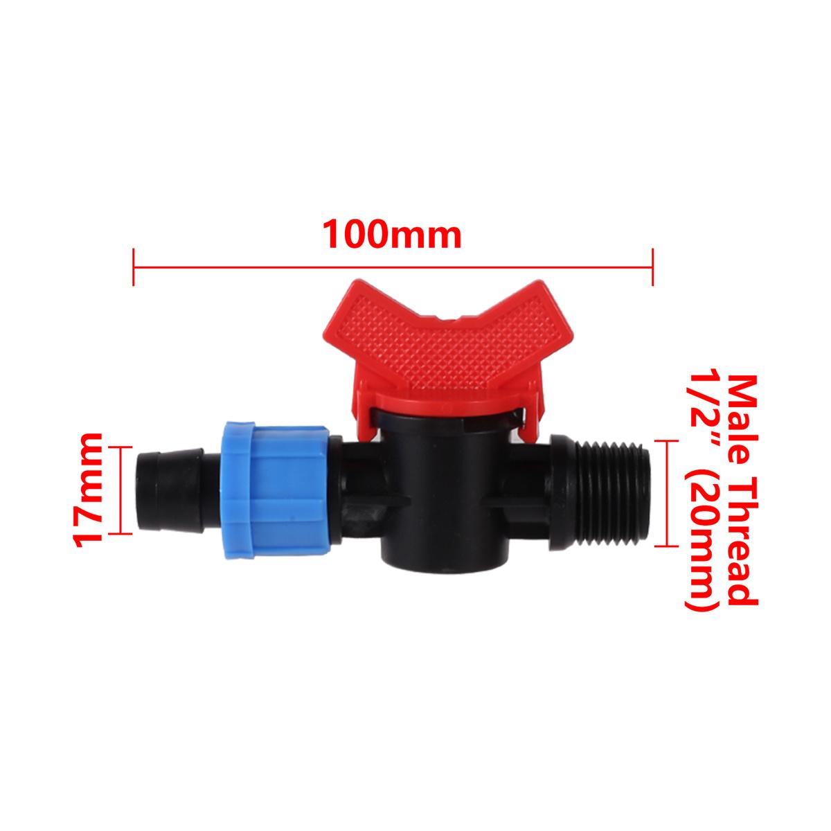 DN17mm Drip Tape Pipe Locked Water Control Switch 1/2 Male Thread to DN17mm Garden Micro Drip Irrigation Hose Flow Valve 1Pc (as the picture,DN17mm)
DN17mm Drip Tape Pipe Locked Water Control Switch 1/2 Male Thread to DN17mm Garden Micro Drip Irrigation Hose Flow Valve 1Pc (as the picture,DN17mm)