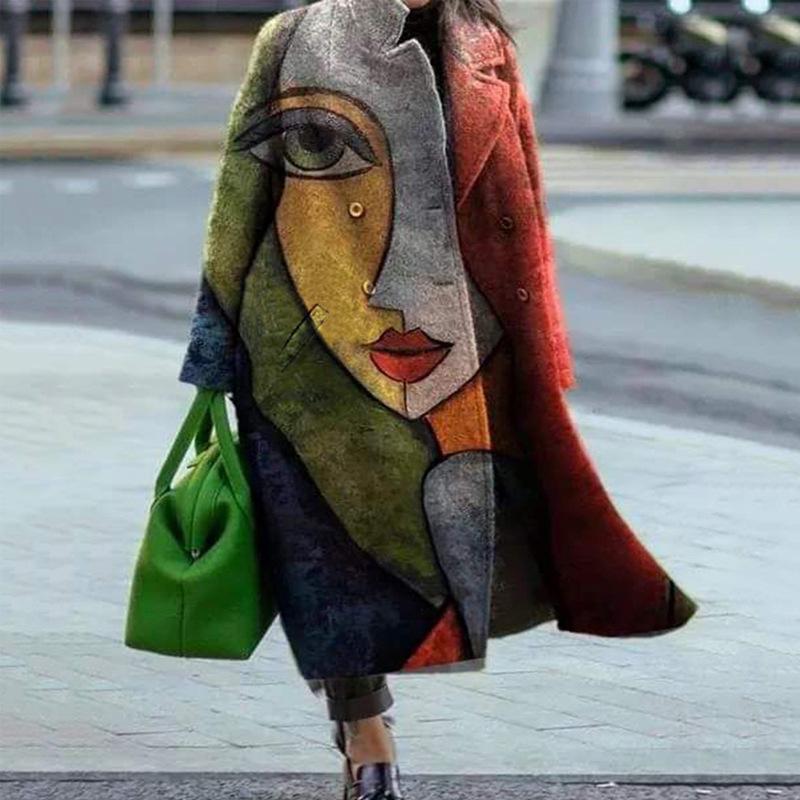 2025 Европейская и американская женская осенняя куртка с длинным рукавом, принтом и лацканами XXL
2025 Европейская и американская женская осенняя куртка с длинным рукавом, принтом и лацканами XXL