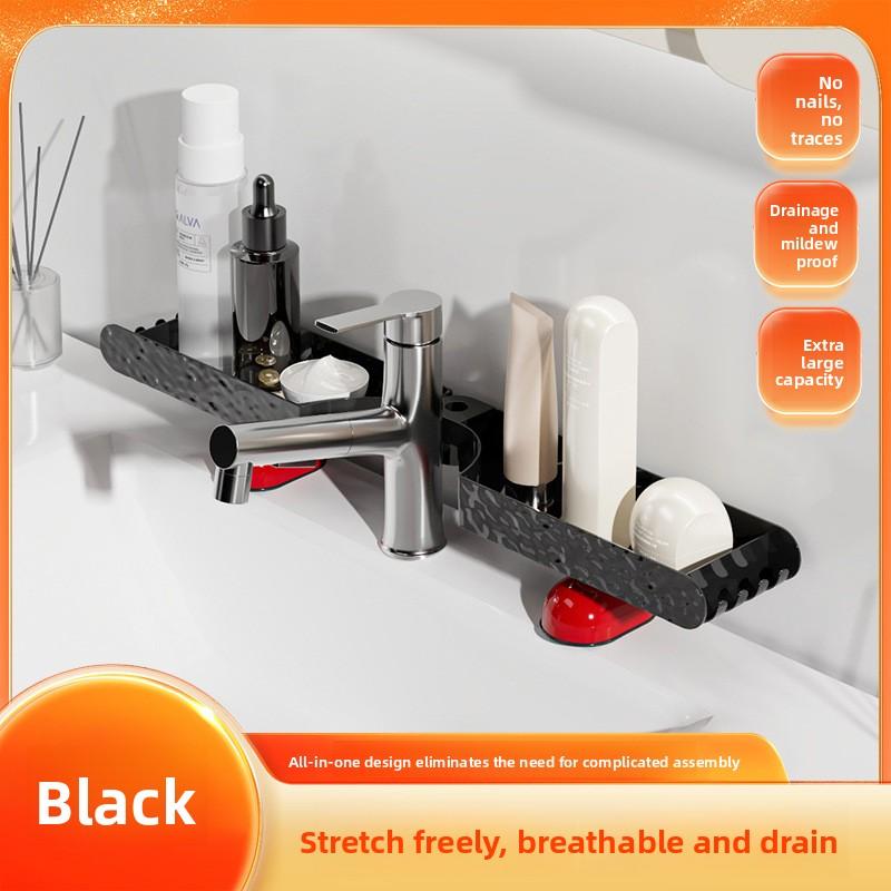 Bathroom Mirror-front Bathroom Storage Rack, Sink Faucet Wall Mount Accessory, Storage Rack Above The Bathroom Sink black
Bathroom Mirror-front Bathroom Storage Rack, Sink Faucet Wall Mount Accessory, Storage Rack Above The Bathroom Sink black