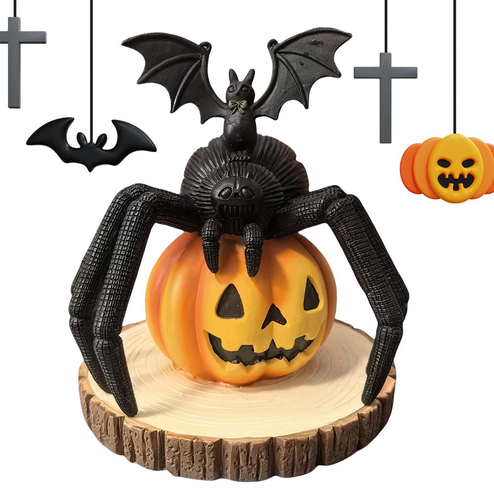 Halloween Pumpkin Statue Resin Halloween Spider Decorations Gothic Spider Decor for Halloween Home Decor Tabletop Party Decor
Halloween Pumpkin Statue Resin Halloween Spider Decorations Gothic Spider Decor for Halloween Home Decor Tabletop Party Decor