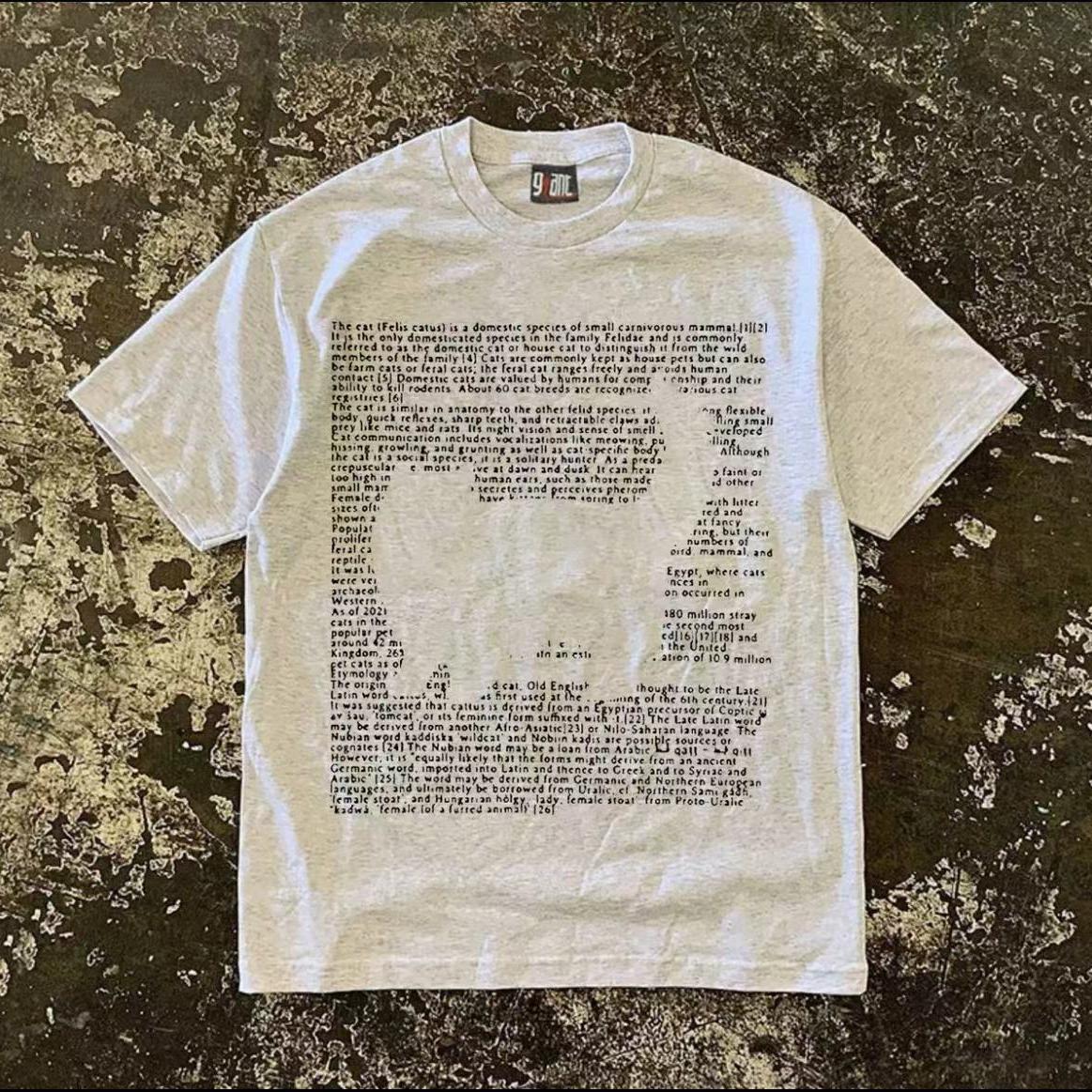 VAYLA Европейский уличный бренд Tide Футболка с принтом кота и букв для мужчин и женщин Летний парный наряд Универсальный ретро нишевый топ XL серый
VAYLA Европейский уличный бренд Tide Футболка с принтом кота и букв для мужчин и женщин Летний парный наряд Универсальный ретро нишевый топ XL серый