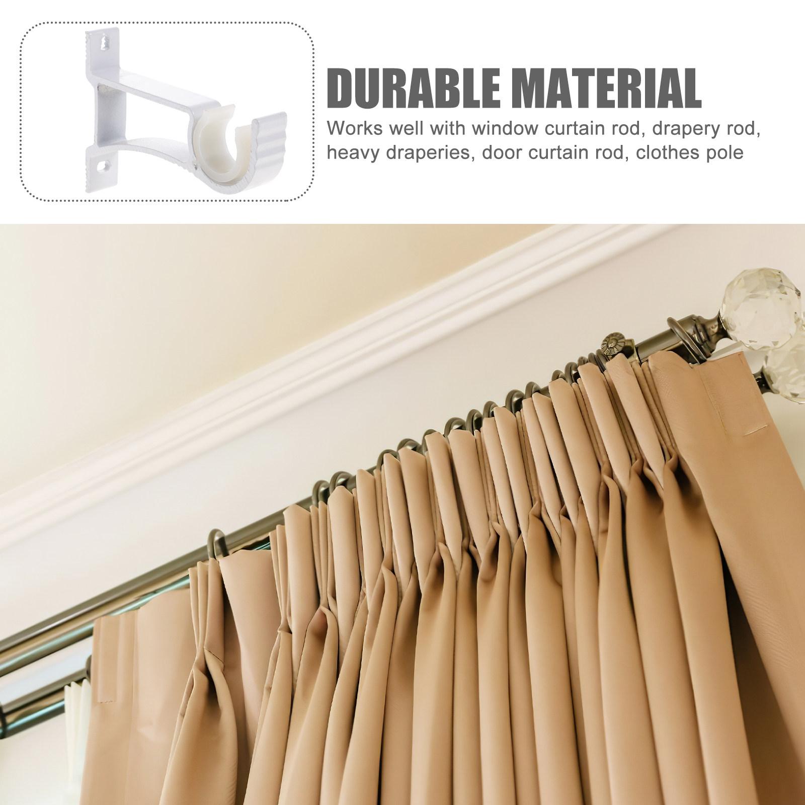 4Pcs High Grade Aluminum Alloy Curtain Rod Brackets Thick Support Arm Stylish Retro Look for Home Decor Wall Mounted Curtain other
4Pcs High Grade Aluminum Alloy Curtain Rod Brackets Thick Support Arm Stylish Retro Look for Home Decor Wall Mounted Curtain other