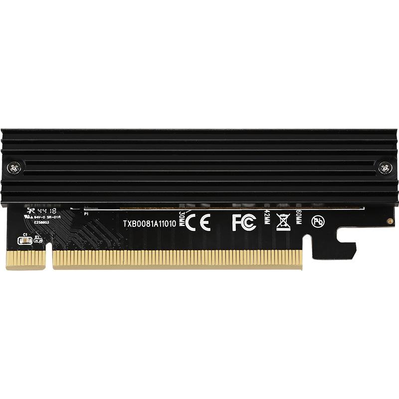 TXB008 Pcl-Express X16 Solid State Drive Adapter Card M.2 to PCIE3.0 Computer Expansion Card with Heat Dissipation Fin As Shown A
TXB008 Pcl-Express X16 Solid State Drive Adapter Card M.2 to PCIE3.0 Computer Expansion Card with Heat Dissipation Fin As Shown A