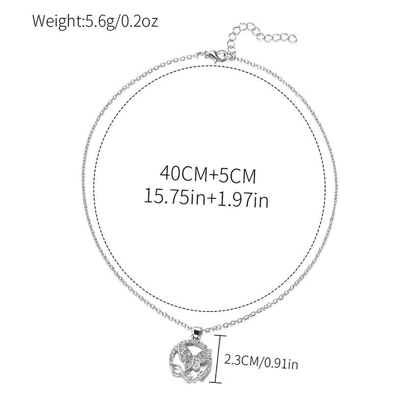 Alloy butterfly necklace jewelry fashion personality stacked double thick chain pendant
Alloy butterfly necklace jewelry fashion personality stacked double thick chain pendant