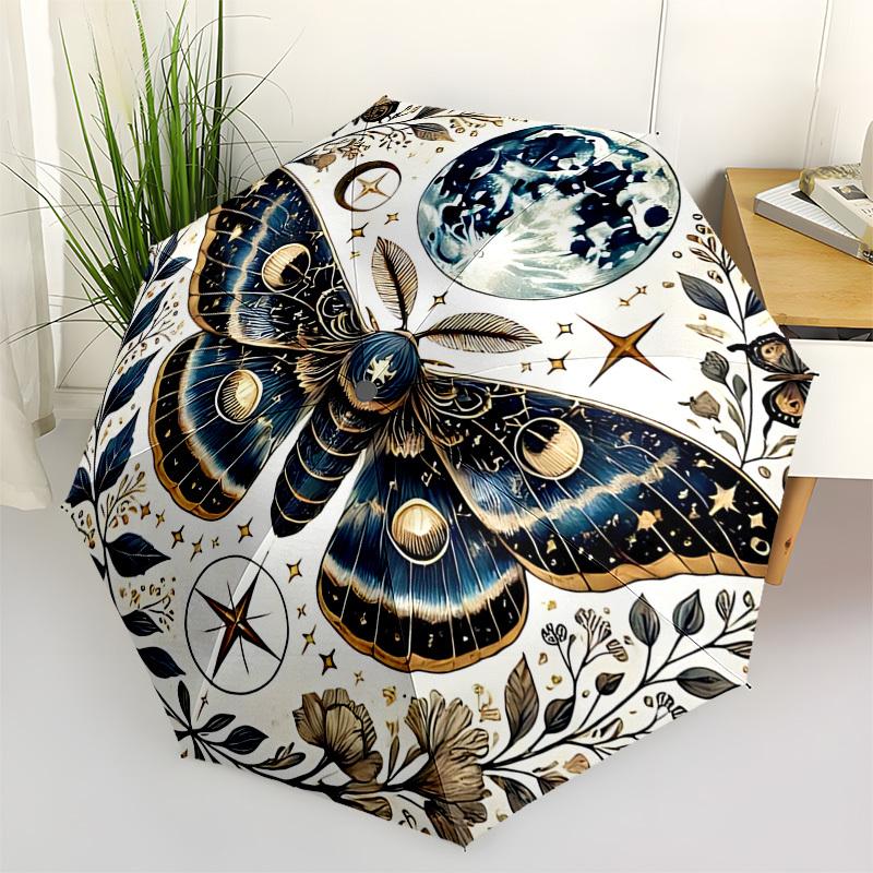 Moonlit Butterfly, Astral Moth Automatic Folding Umbrella Compact 8 rib Design, Unique Style, Suitable for Everyday Outdoor Use, Perfect Gif
Moonlit Butterfly, Astral Moth Automatic Folding Umbrella Compact 8 rib Design, Unique Style, Suitable for Everyday Outdoor Use, Perfect Gif