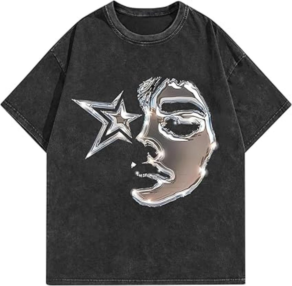 Unisexs Graphic Tees Shirt Unisex Cotton Oversized TShirt Short Sleeve Vintage Streetwear Casual Tee Top Basic Round Neck Tops S
Unisexs Graphic Tees Shirt Unisex Cotton Oversized TShirt Short Sleeve Vintage Streetwear Casual Tee Top Basic Round Neck Tops S