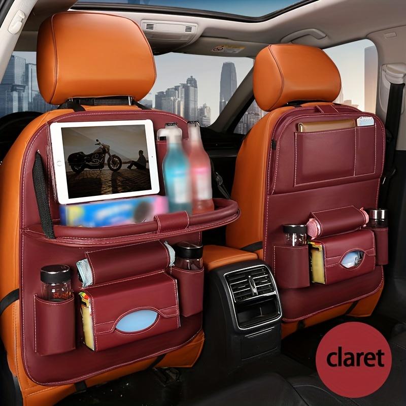 Leather car seat back storage bag One Size винный
Leather car seat back storage bag One Size винный