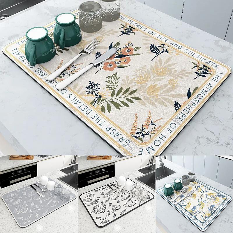 Super Absorbent Pad Antiskid Large Kitchen Draining Mat Coffee Dish Drying Mat Quick Dry Bathroom Drain Pad Tableware Mat Rubber 20x30cm
Super Absorbent Pad Antiskid Large Kitchen Draining Mat Coffee Dish Drying Mat Quick Dry Bathroom Drain Pad Tableware Mat Rubber 20x30cm