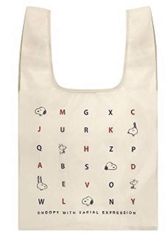 Kamio Japan Snoopy Eco Bag Eco Bag Alphabet 40945 Non-Foldable білий
Kamio Japan Snoopy Eco Bag Eco Bag Alphabet 40945 Non-Foldable білий
