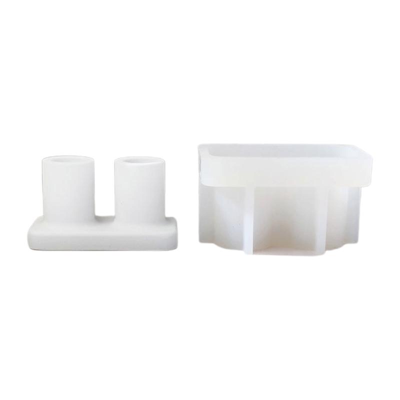 Dual-Candlestick Silicone Mold Gypsum Plaster Mold Lipstick Holder Tray Mold for DIY Jewelry Organizer Home Craft Decor
Dual-Candlestick Silicone Mold Gypsum Plaster Mold Lipstick Holder Tray Mold for DIY Jewelry Organizer Home Craft Decor