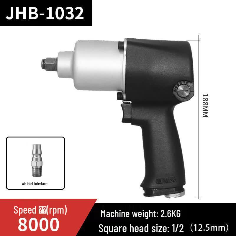 Yunduo JHB-1032 Industrial Grade Pneumatic Impact Wrench
Yunduo JHB-1032 Industrial Grade Pneumatic Impact Wrench