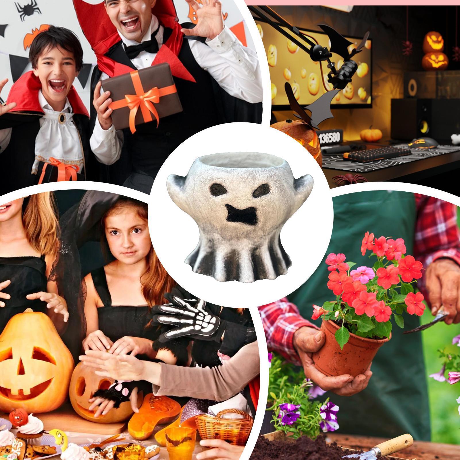 Halloween Decor Ghost Planter Ghost Vase Bucket Horror Theme Spooky Festival Resin Creative Flower Pot For Garden CN
Halloween Decor Ghost Planter Ghost Vase Bucket Horror Theme Spooky Festival Resin Creative Flower Pot For Garden CN