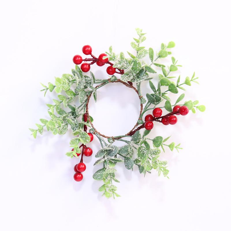New Simulated red fruit skewersplastic eucalyptus Christmas wreaths candle rings New Year Christmas atmosphere decoration 8cm 1pc
New Simulated red fruit skewersplastic eucalyptus Christmas wreaths candle rings New Year Christmas atmosphere decoration 8cm 1pc