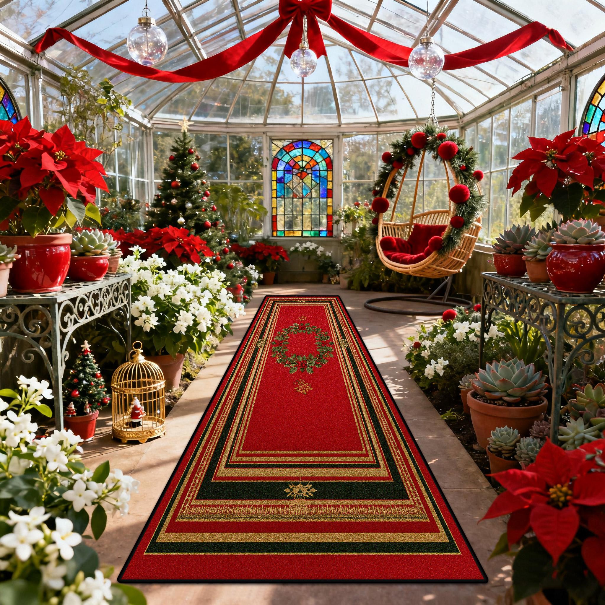 Christmas Style Red Green Outdoor Garden Long Runner Rugs Plant Christma Tree Decoration Aisle Carpet Washable Corridor Foot Mat 60x200cm
Christmas Style Red Green Outdoor Garden Long Runner Rugs Plant Christma Tree Decoration Aisle Carpet Washable Corridor Foot Mat 60x200cm