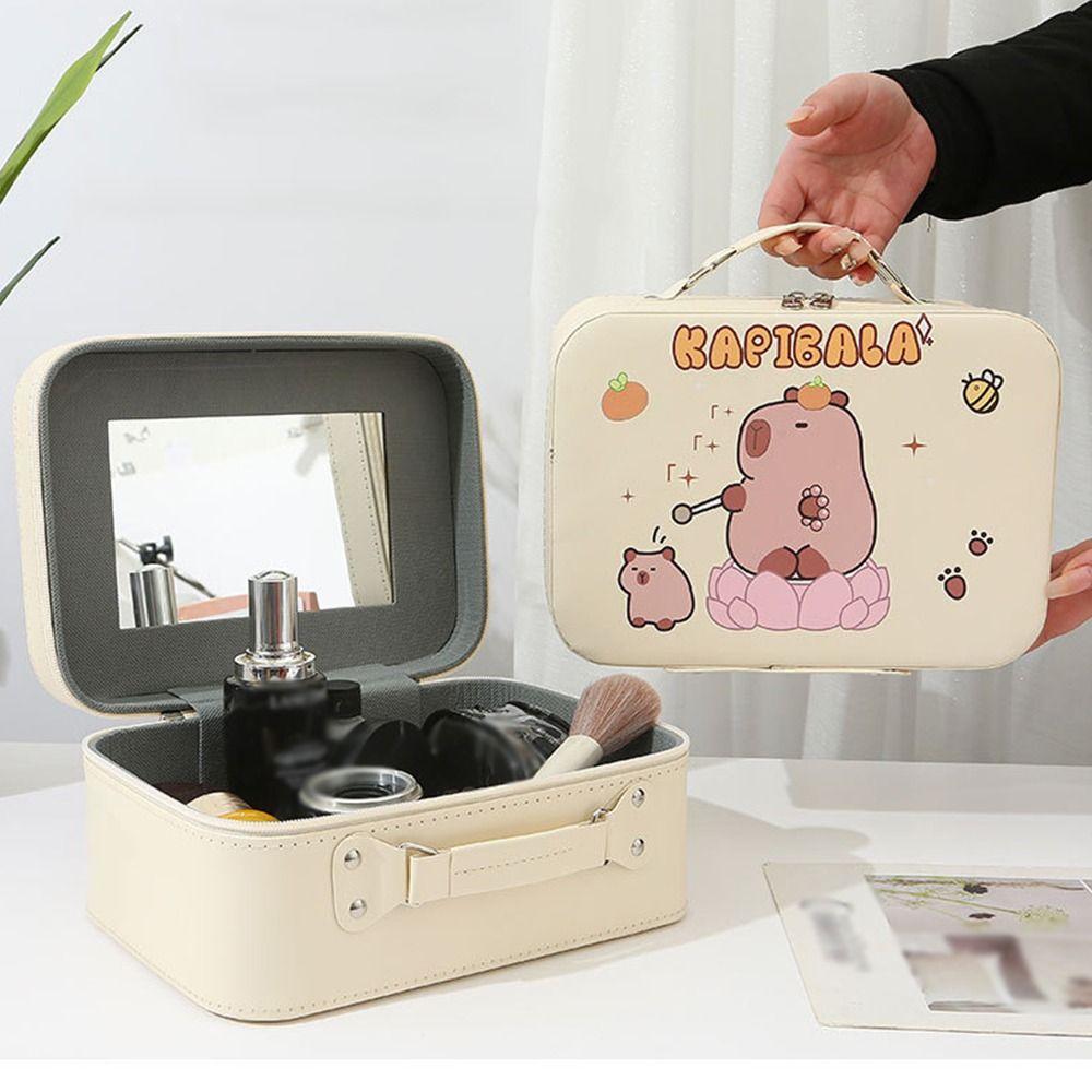 Durable Women s Cosmetic Bag Portable Cartoon Travel Toiletry Bag Easy To Carry Style 8(without Mirror)
Durable Women s Cosmetic Bag Portable Cartoon Travel Toiletry Bag Easy To Carry Style 8(without Mirror)