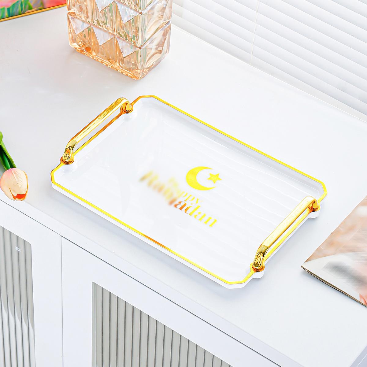 Small&Large Serving Tray with Handles Valet Tray Plastic Serving Tray for Party Kitchen Bathroom Dessert Table Cupcake Display
Small&Large Serving Tray with Handles Valet Tray Plastic Serving Tray for Party Kitchen Bathroom Dessert Table Cupcake Display