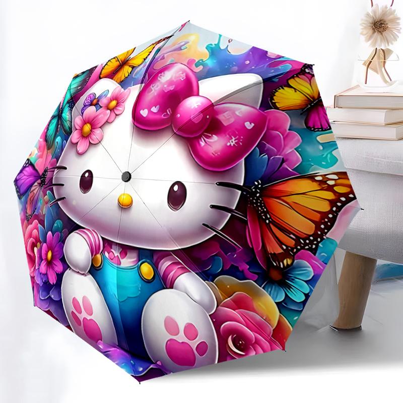 1pc Hello Kitty Automatic Folding Umbrella - Portable Tri-Fold Design with 8-Bone Iron Frame, Perfect for Outdoor Use, Festive Gifts, Travel, Daily Us
1pc Hello Kitty Automatic Folding Umbrella - Portable Tri-Fold Design with 8-Bone Iron Frame, Perfect for Outdoor Use, Festive Gifts, Travel, Daily Us