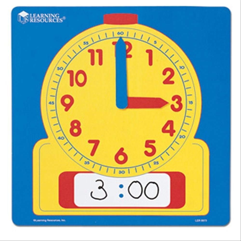 Learning Resources Learning Clock, Erasable, for Classroom Use, 30cm, LER0573, Authentic
Learning Resources Learning Clock, Erasable, for Classroom Use, 30cm, LER0573, Authentic