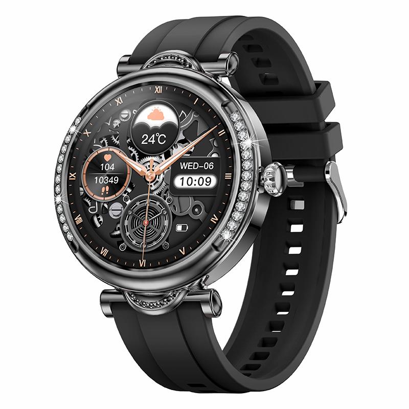 CF32 1.27-inch Wrist Bracelet Women Health Monitor Rhinestone Decor Smart Watch, Silicone Strap
CF32 1.27-inch Wrist Bracelet Women Health Monitor Rhinestone Decor Smart Watch, Silicone Strap