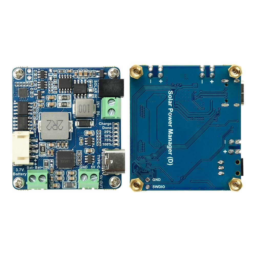 Solar Power Manager Module D For 6~24V Solar Panel For Arduino/Jetson/Raspberry Pi For Charging Li-Battery With 5V 3A Output
Solar Power Manager Module D For 6~24V Solar Panel For Arduino/Jetson/Raspberry Pi For Charging Li-Battery With 5V 3A Output
