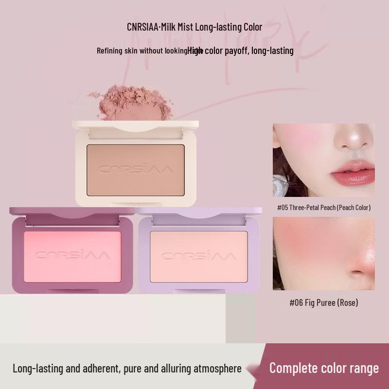 CNRSIAA Milk Mist Long-Lasting Natural Matte Blush Rouge - Energetic Plumping Color, Delicate Non-Powdery, Whitening Effect (Shade 6096)
CNRSIAA Milk Mist Long-Lasting Natural Matte Blush Rouge - Energetic Plumping Color, Delicate Non-Powdery, Whitening Effect (Shade 6096)