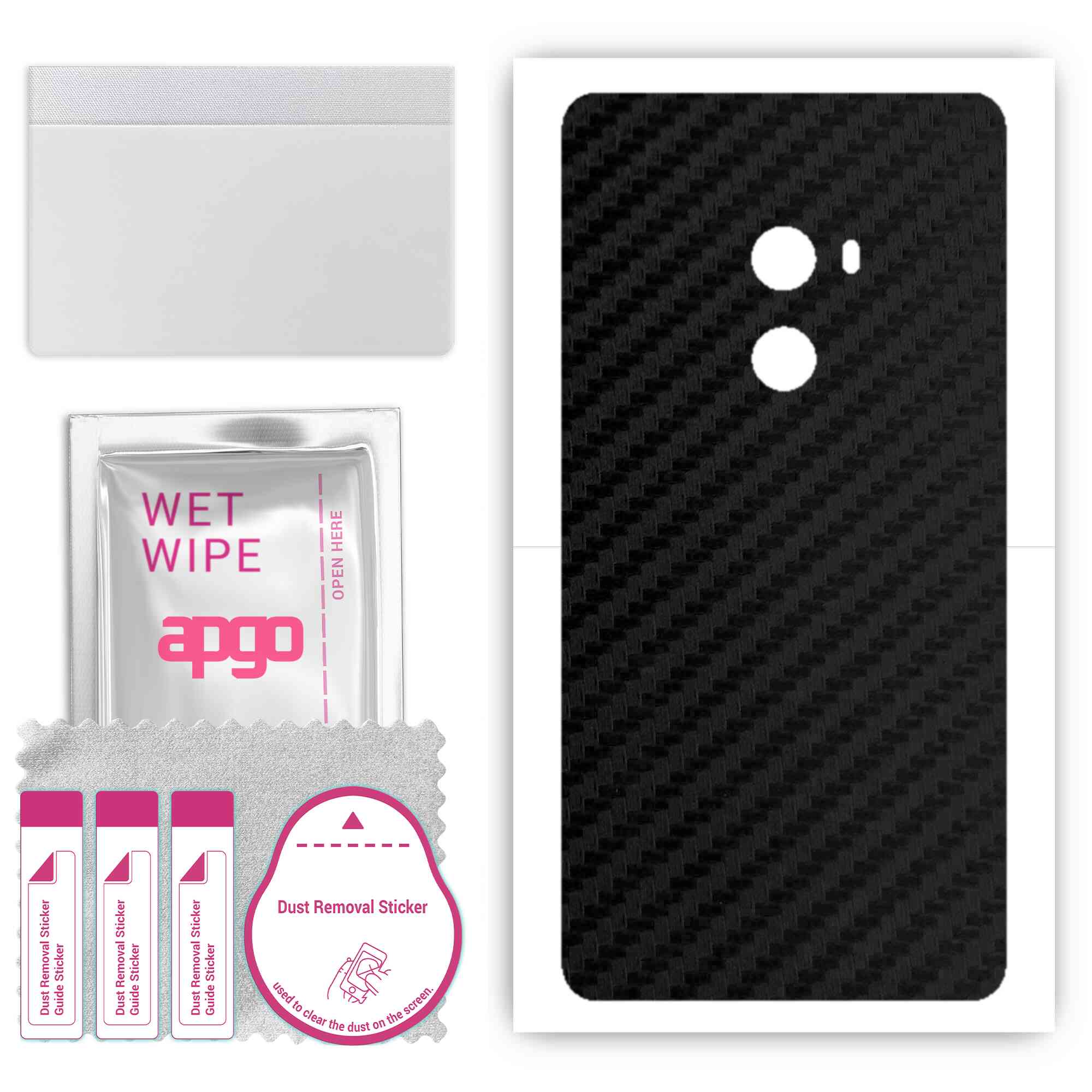 Apgo Protective Skin Sticker для задньої панелі, сумісної з Xiaomi Mi Mix 2, Wrap Film, Foil, Vinyl - Pattern Carbon Black
Apgo Protective Skin Sticker для задньої панелі, сумісної з Xiaomi Mi Mix 2, Wrap Film, Foil, Vinyl - Pattern Carbon Black