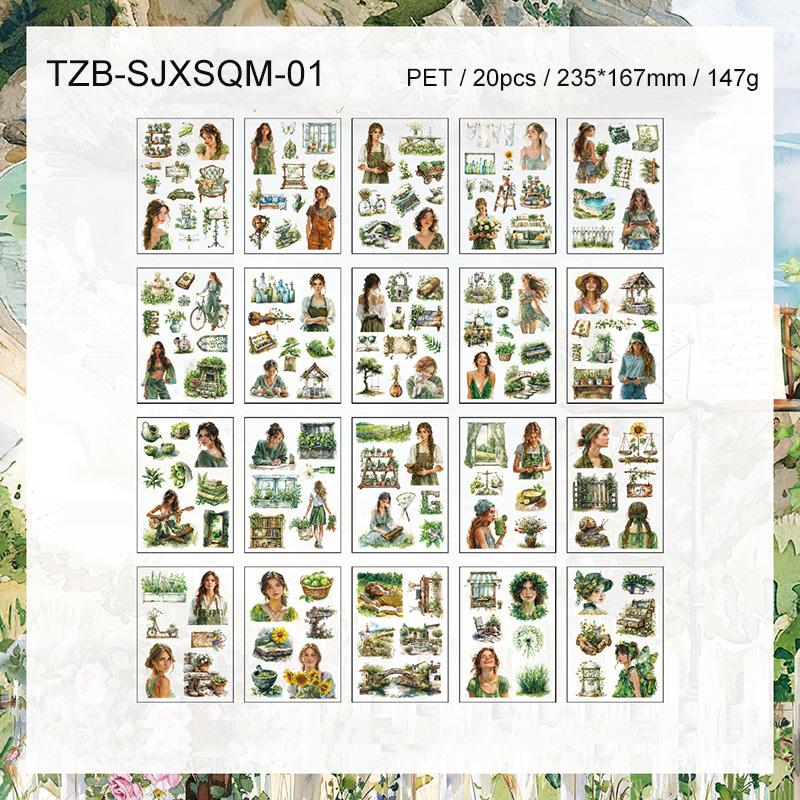 JIANWU Poems on The Season Series Vintage Flower Character Landscape Material Collage PET Sticker Creative Journal Stationery
JIANWU Poems on The Season Series Vintage Flower Character Landscape Material Collage PET Sticker Creative Journal Stationery