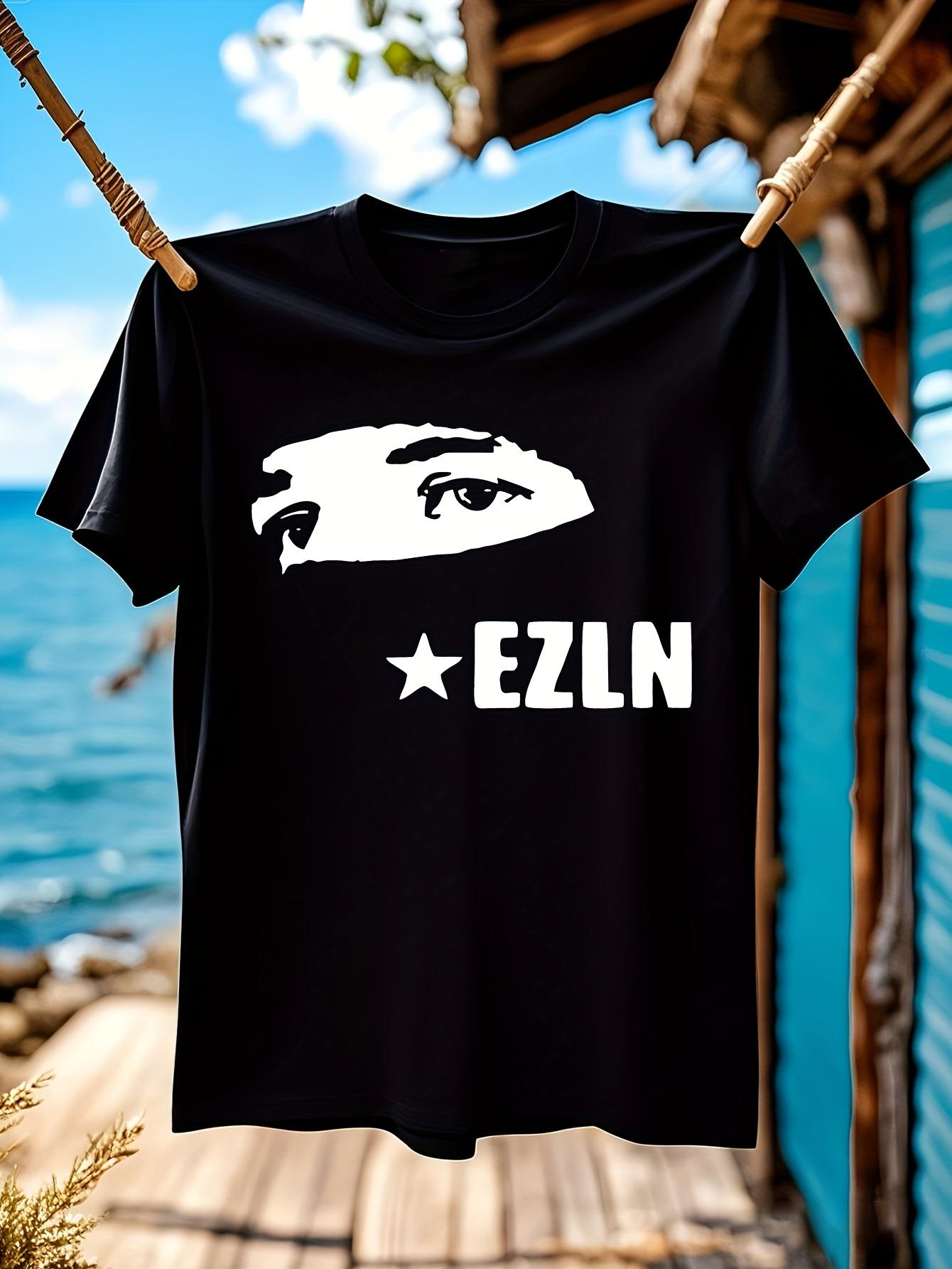 EZLN Zapatista Star Face Graphic T-shirt for Men - Black with White Subcomandante Marcos Print XXXXL
EZLN Zapatista Star Face Graphic T-shirt for Men - Black with White Subcomandante Marcos Print XXXXL