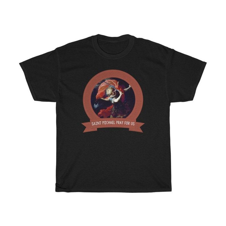 Angel St. Michael s Catholic Gift Unisex T-shirt Unisex Thick Cotton T-shirt St. Michael s Angel Religious Shirt Tops 4XL
Angel St. Michael s Catholic Gift Unisex T-shirt Unisex Thick Cotton T-shirt St. Michael s Angel Religious Shirt Tops 4XL