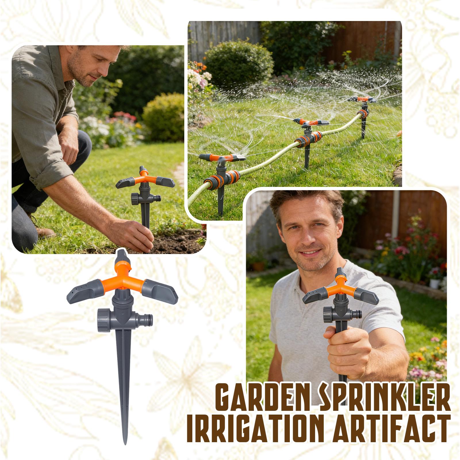 Adjustable Three Arm Rotating Garden Lawn Sprinkler with Spike Base for Irrigation System Watering Coverage One Size чёрный
Adjustable Three Arm Rotating Garden Lawn Sprinkler with Spike Base for Irrigation System Watering Coverage One Size чёрный