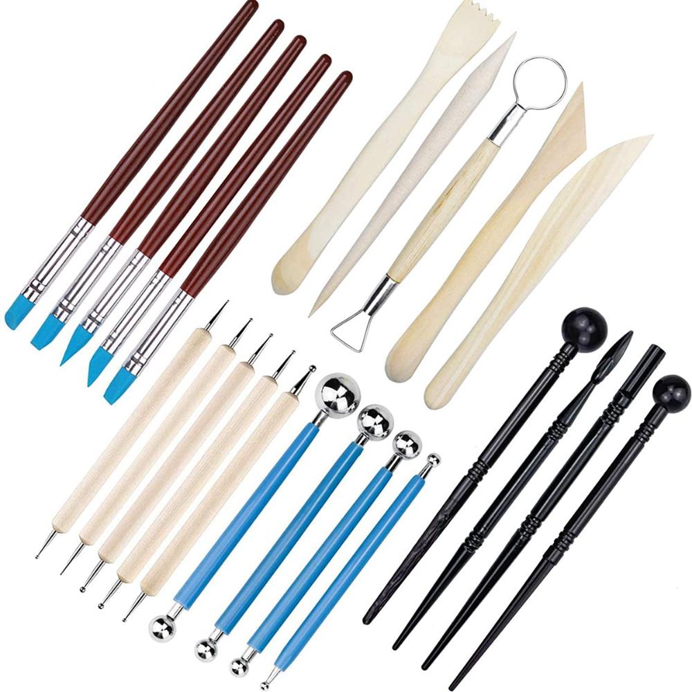 Professional Sculpture Pottery Clay Modelling Tools Set Ball Stylus Carving Tool Color Shapers
Professional Sculpture Pottery Clay Modelling Tools Set Ball Stylus Carving Tool Color Shapers
