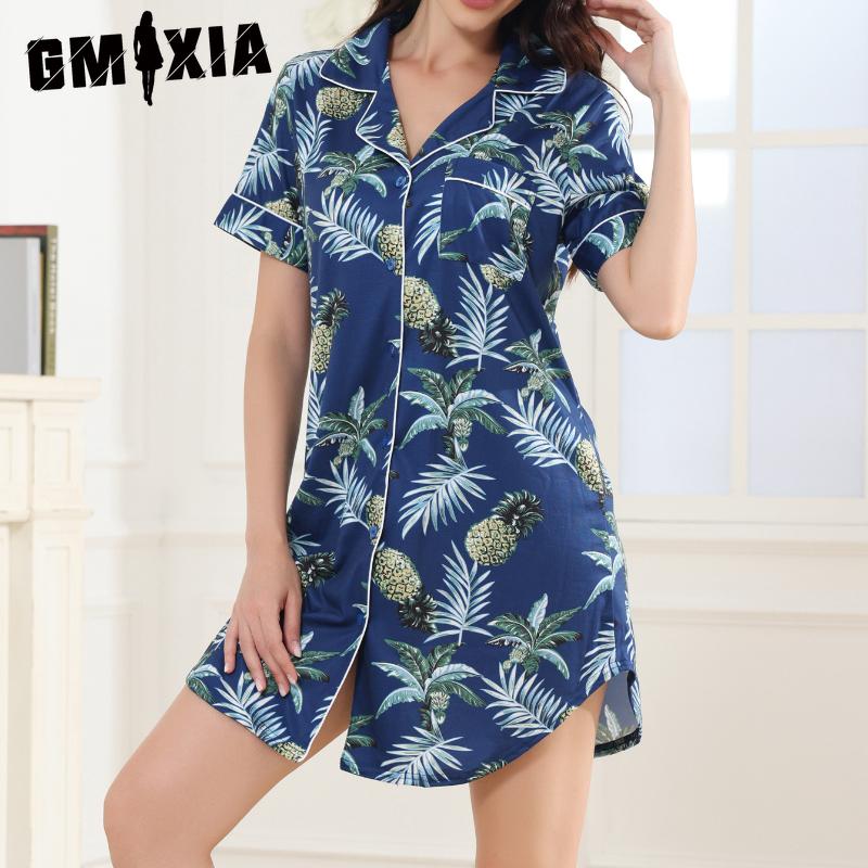 GMXIA Summer Sleepwear Women Cardigan Loose Casual Nightgown Shirt Neck Ladies Nightwear XXL темно-синий
GMXIA Summer Sleepwear Women Cardigan Loose Casual Nightgown Shirt Neck Ladies Nightwear XXL темно-синий