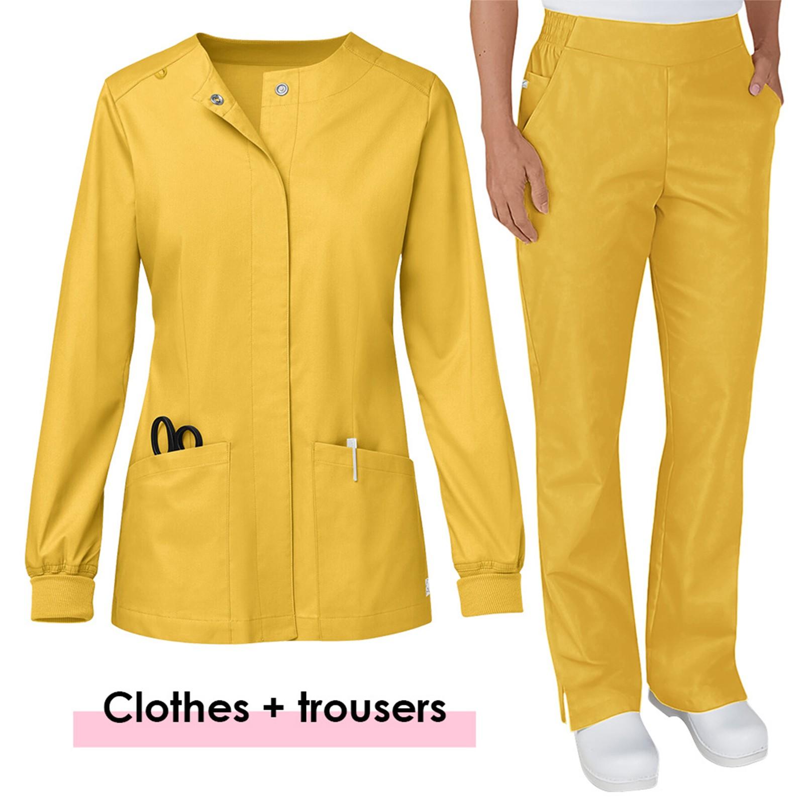 Women s Quick Drying Fabric Solid Color Round Neck Pocket Long Sleeve Pants Set Workwear XL жовтий
Women s Quick Drying Fabric Solid Color Round Neck Pocket Long Sleeve Pants Set Workwear XL жовтий