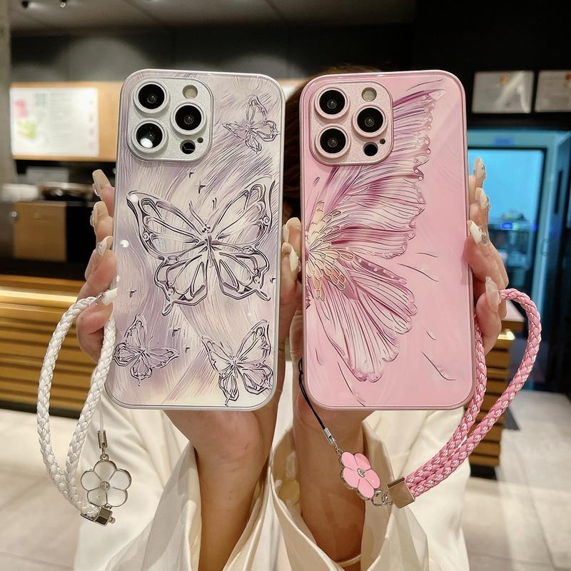 Для iPhone 15 14 13 12 Pro Max 11 Стеклянная задняя крышка телефона с бабочкой и цветочным ремешком Противоударный чехол из ТПУ iPhone 1white Pro Max розовый
Для iPhone 15 14 13 12 Pro Max 11 Стеклянная задняя крышка телефона с бабочкой и цветочным ремешком Противоударный чехол из ТПУ iPhone 1white Pro Max розовый