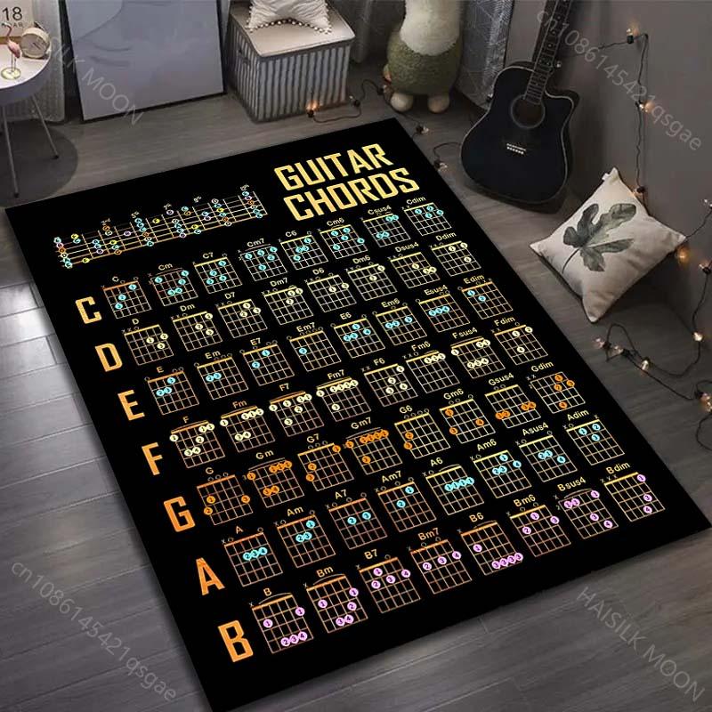 Guitar Chords Print Carpet for Living Room Bedroom Bedside Sofa Table Floor Mat Large Size Home Area Rug Decor Music Lover 40x60cm (16x24in)
Guitar Chords Print Carpet for Living Room Bedroom Bedside Sofa Table Floor Mat Large Size Home Area Rug Decor Music Lover 40x60cm (16x24in)