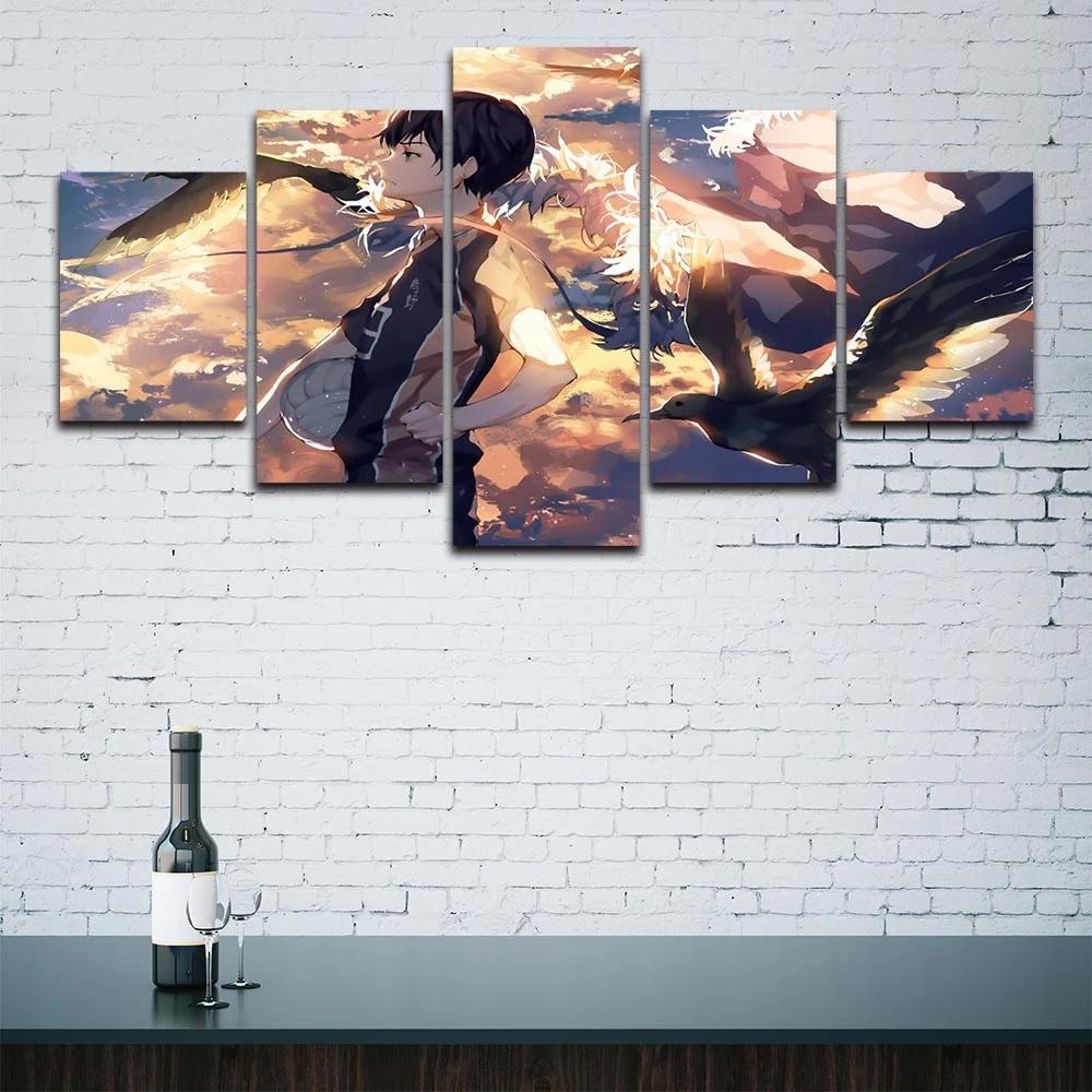 Home Living Room Decoration 5 Pieces Anime Volleyball Haikyuu Picture Wall Poster Style Canvas Print Painting Frame Modular Art 20x35 20x45 20x55cm
Home Living Room Decoration 5 Pieces Anime Volleyball Haikyuu Picture Wall Poster Style Canvas Print Painting Frame Modular Art 20x35 20x45 20x55cm