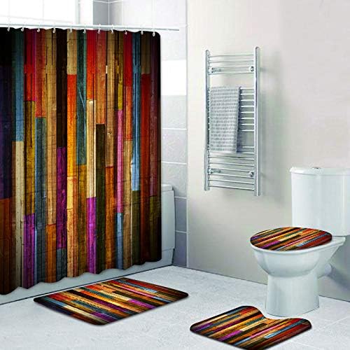 Shower Curtain And Bathroom Carpet Non-Slip Toilet Set, Home Bathtub Waterproof Shower Curtain 3D Printed Durable Polyester Fabr W60H190(CM)-1 Pcs
Shower Curtain And Bathroom Carpet Non-Slip Toilet Set, Home Bathtub Waterproof Shower Curtain 3D Printed Durable Polyester Fabr W60H190(CM)-1 Pcs